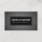 Metallic geborsteld visitekaartje (Voorkant)