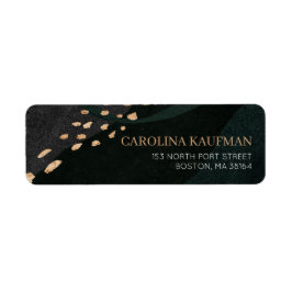 Metallic Geode Return Address Etiket