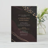 Metallic Geode Vrijgezellenfeest Kaart (Staand voorkant)