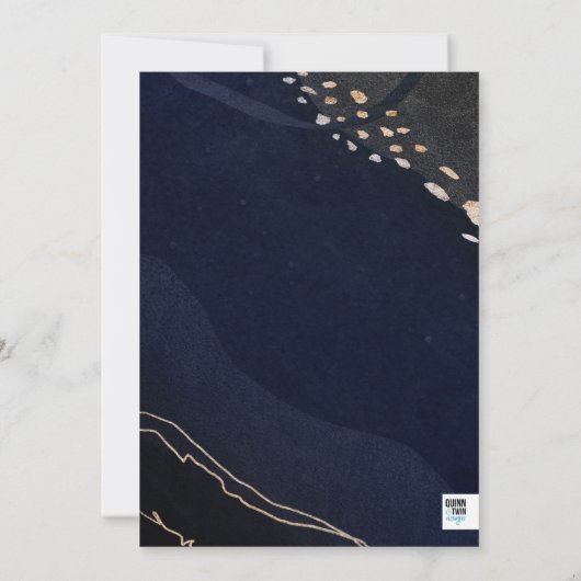 Metallic Geode Vrijgezellenfeest Kaart (Achterkant)