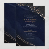 Metallic Geode Vrijgezellenfeest Kaart (Voorkant / Achterkant)