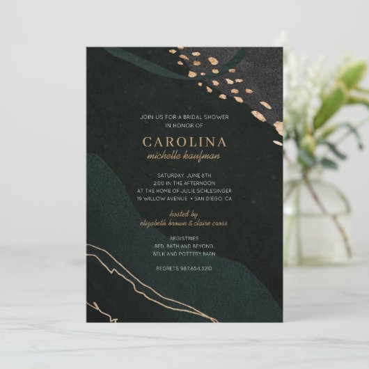 Metallic Geode Vrijgezellenfeest Kaart (Staand voorkant)