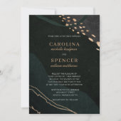 Metallic Geode Wedding Kaart (Voorkant)