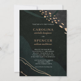 Metallic Geode Wedding Kaart