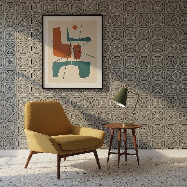 Metallic Geometric Tarnished Silver #5 ID1227 Behang (Creator heeft geüpload)