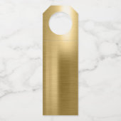 Metallic Geometric Wedding Gold ID648 Flessenhanger (Achterkant)