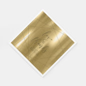 Metallic Geometric Wedding Gold ID648 Servet (Hoek)