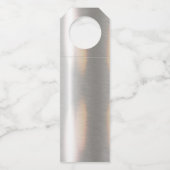 Metallic Geometric Wedding Silver/Black ID648 Flessenhanger (Achterkant)