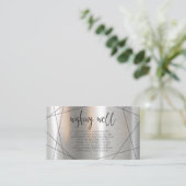Metallic Geometric Wishing Well Silver/Blk ID648 Informatiekaartje (Staand voorkant)