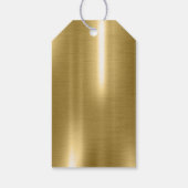 Metallic Geometrisch Dank Je Wel Goud ID648 Cadeaulabel (Achterkant)