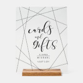 Metallic geometrische Kaarten & Gifts Silver ID648 Acryl Bord (Voorkant)