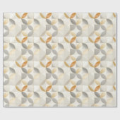 Metallic geometrische vormen Modern patroon Cadeaupapier (Vlak)