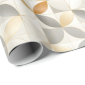 Metallic geometrische vormen Modern patroon Cadeaupapier (Rol Hoek)
