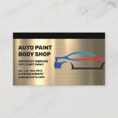 Metallic | Gestileerde auto Logo Visitekaartje (Voorkant)