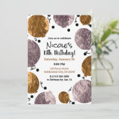 Metallic Glam Roze Rose Gouden Ballonnen Verjaarda Kaart (Staand voorkant)