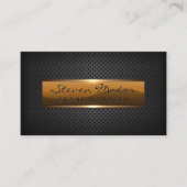 Metallic glanzend banner | Geperforeerd vlees Visitekaartje (Voorkant)