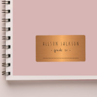 Metallic glanzende gradiënt koper notitieboeken la