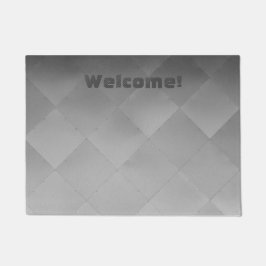 Metallic glimmende zilver Gecontroleerd Alu bedekt Deurmat