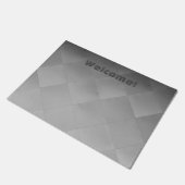 Metallic glimmende zilver Gecontroleerd Alu bedekt Deurmat (Schuin)