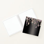 Metallic glitter Drip Sparkle Bling Sketting Notitieboek (Binnen)