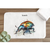 Metallic gloed scarab kever, aanpasbaar badmat