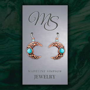 Metallic Glow Embleem Sieraden Oorbel Display Visitekaartje
