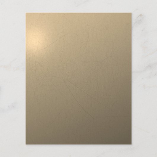 Metallic Gold 50th Wedding Jubileum Flyer (Achterkant)