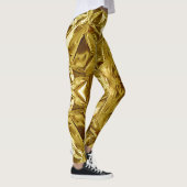 Metallic Gold Abstract 101 Leggings (Rechts)