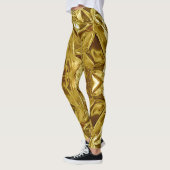 Metallic Gold Abstract 101 Leggings (Links)