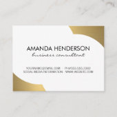 Metallic Gold Accent Visitekaartje (Voorkant)