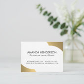 Metallic Gold Accent Visitekaartje (Staand voorkant)