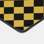 Metallic Gold and Black Chevron Pattern Bureaumat (Hoek)