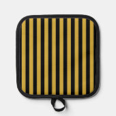 Metallic Gold and Black Functional Stylish Pannenlap (Voorkant)