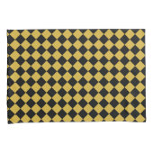 Metallic Gold and Bold Black Chevron Pattern Kussensloop (Voorkant-Rechts)