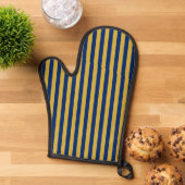 Metallic Gold and Navy Functional Stylish Ovenwant (Top down)
