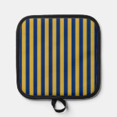 Metallic Gold and Navy Functional Stylish Pannenlap (Voorkant)