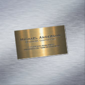Metallic Gold Background Magnetisch Visitekaartje (Voorbeeld)