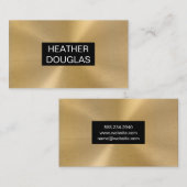 Metallic Gold Background Visitekaartje (Voorkant / Achterkant)