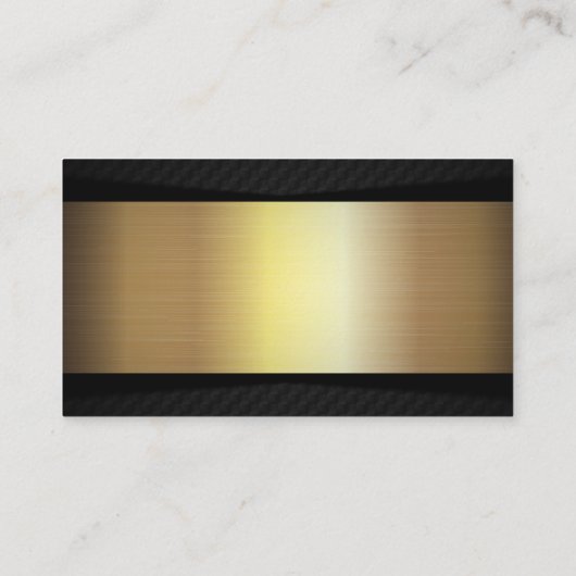 Metallic Gold Black | Ondernemend Visitekaartje (Achterkant)