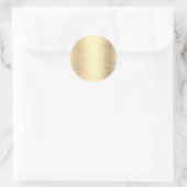 Metallic Gold Classic Round Sticker (Tas)