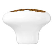 "Metallic Gold" Contour-Look Pawprint keramische k Keramische Knop (Zijkant)