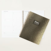 Metallic Gold Custom Een-jaar Weekplanner Planner (Display)