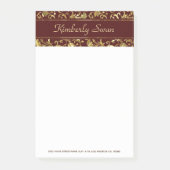 Metallic Gold Damask Post-it® Notes (Voorkant)