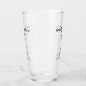 Metallic gold eerste trouwdag glas (Links)