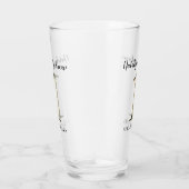 Metallic gold eerste trouwdag glas (Rechts)