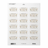 Metallic Gold en White Maple Address Label (Full Sheet)