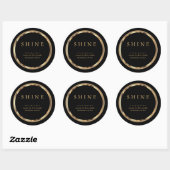 ⭐ Metallic Gold- en zwarte labels (Vel)
