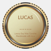 Metallic Gold- en zwarte labels (Voorkant)