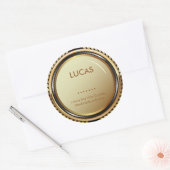 Metallic Gold- en zwarte labels (Envelop)