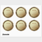 Metallic Gold- en zwarte labels (Vel)